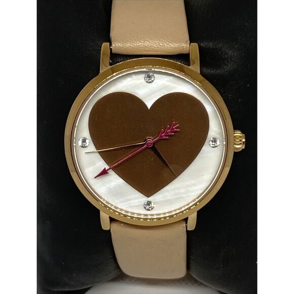 Kate Spade Novelty Metro 0699 Women Beige Leather Analog Dial Quartz Watch JK777 main image 4